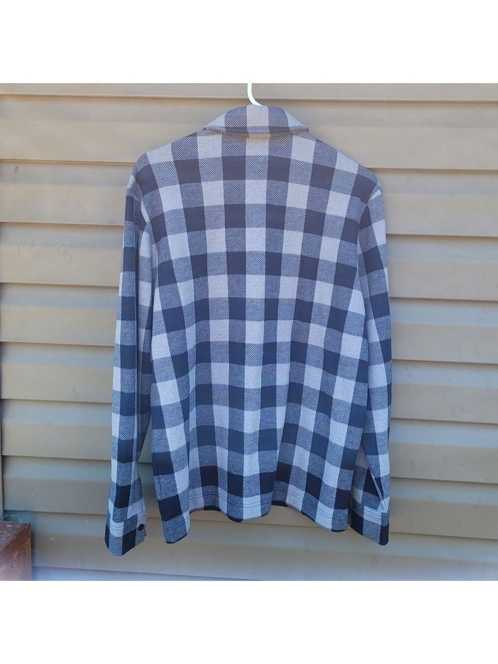 Lands End Long Sleeve Brushed Jacquard Shirt - Picture 4 of 7